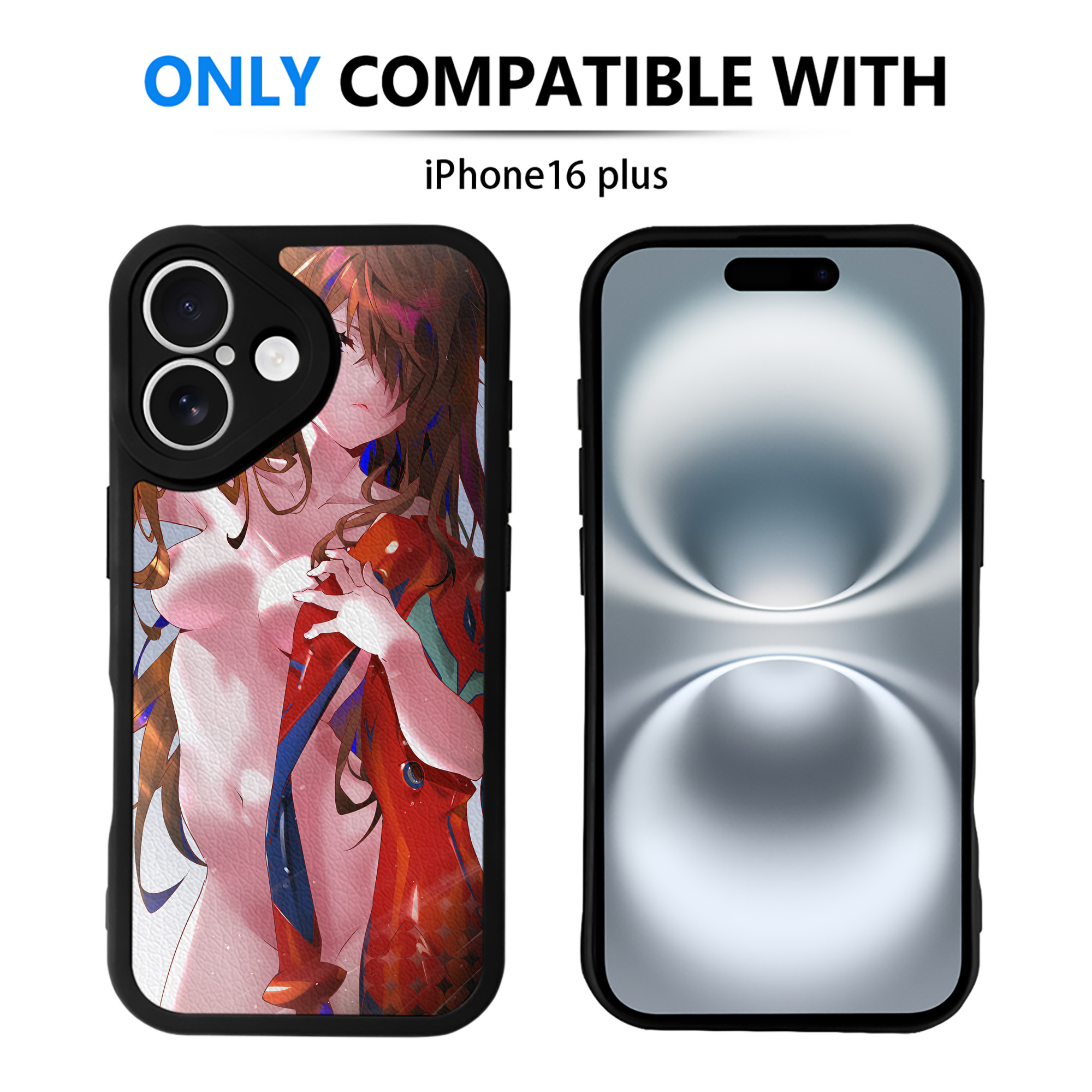 （画像用） EVA 新世紀エヴァンゲリオン 【iPhone 16シリーズ対応】シリコンスマホケース（レザー調） 材質：シリコン